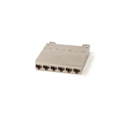 Кассета PPTR-CSS-1-6хRJ45-C6A-SH-STL (для медн. претерм. решений) 6 экран. портов RJ45 кат. 6a Hyperline 235662