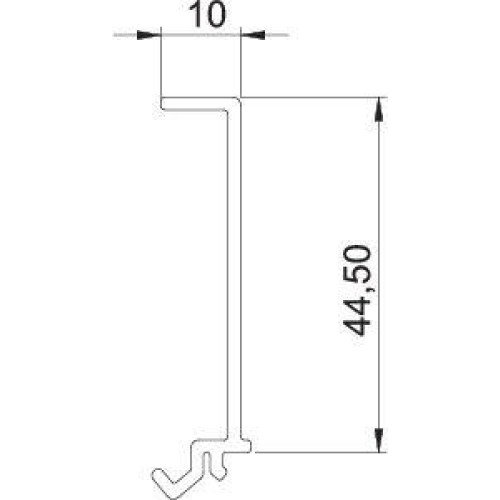 Перегородка разделительная GK-TW70 (дл.2м) OBO 6274900