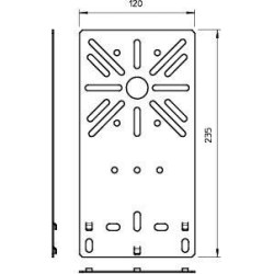 Пластина монтажная 235х120 MP FL FS OBO 7084757