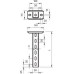 Стойка потолочная US 5 300мм гор. цинк US 5 K 30 FT OBO 6341535