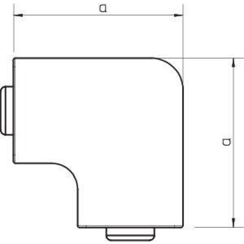 Крышка плоского угла кабельного канала WDKH 30х45мм ABS-пластик WDKH-F30045RW бел. OBO 6175662