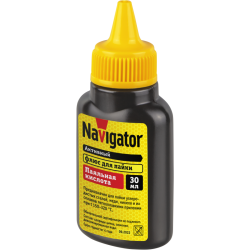 Флюс 93 744 NEM-Fl01-F30 паяльная кислота 30мл NAVIGATOR 93744