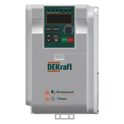 Преобразователь частоты DEKV060 1.5кВт 220В 1ф DEKraft DEKV060G1R5S2