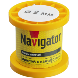 Припой 93 081 NEM-Pos02-63K-2-K50 (ПОС-63; катушка; 2мм; 50 г) Navigator 93081