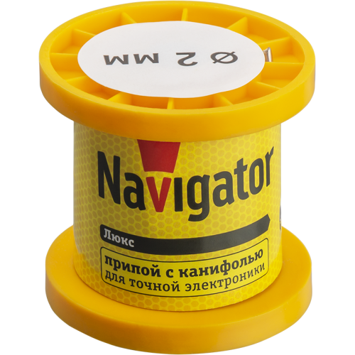 Припой 93 078 NEM-Pos02-61K-2-K50 (ПОС-61; катушка; 2мм; 50 г) Navigator 93078