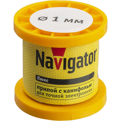 Припой 93 082 NEM-Pos02-61K-1-K100 (ПОС-61; катушка; 1мм; 100 г) Navigator 93082