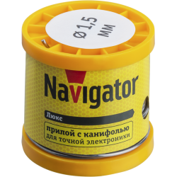 Припой 93 086 NEM-Pos02-61K-1.5-K200 (ПОС-61; катушка; 1.5мм; 200 г) Navigator 93086