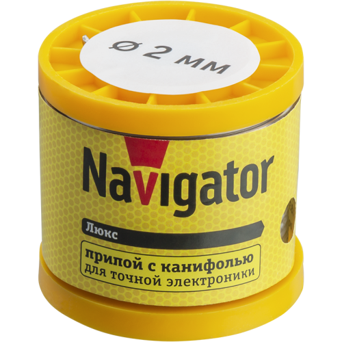 Припой 93 087 NEM-Pos02-61K-2-K200 (ПОС-61; катушка; 2мм; 200 г) Navigator 93087