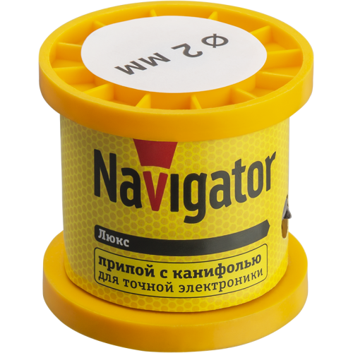 Припой 93 084 NEM-Pos02-61K-2-K100 (ПОС-61; катушка; 2мм; 100 г) Navigator 93084