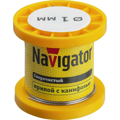 Припой 93 079 NEM-Pos02-63K-1-K50 (ПОС-63; катушка; 1мм; 50 г) Navigator 93079