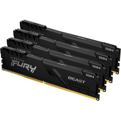 Память оперативная KF426C16BB1K4/64 64GB 2666MHz DDR4 CL16 DIMM (Kit of 4) 1Gx8 FURY Beast Black KINGSTON 1000632809