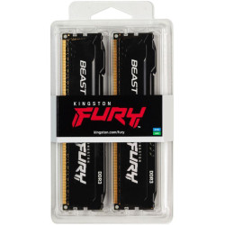 Память оперативная KF318C10BBK2/8 8GB 1866MHz DDR3 CL10 DIMM (Kit of 2) FURY Beast Black KINGSTON 1000632726