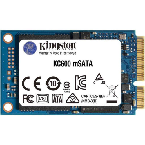 Накопитель твердотельный SKC600MS/1024G SKC600 1024GB 3D TLC mSATA R/W 550/520MB/s 600TBW KINGSTON 1000618272