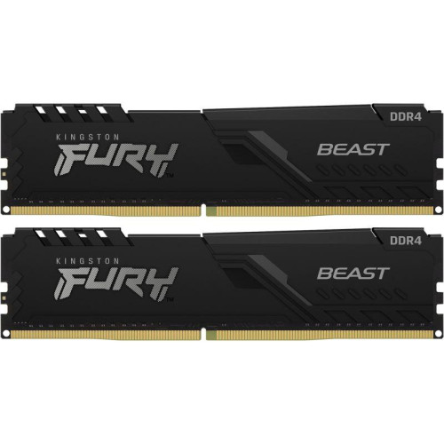 Память оперативная KF432C16BB1K2/32 32GB 3200MHz DDR4 CL16 DIMM (Kit of 2) 1Gx8 FURY Beast Black KINGSTON 1000632795