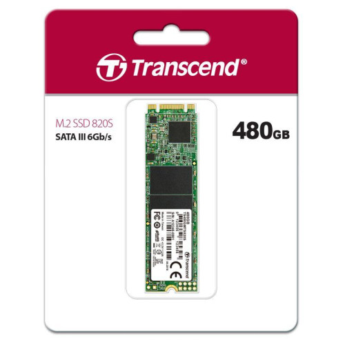 Накопитель твердотельный TS480GMTS820S 480GB M.2 2280 SSD SATA3 TLC Transcend 1000530865