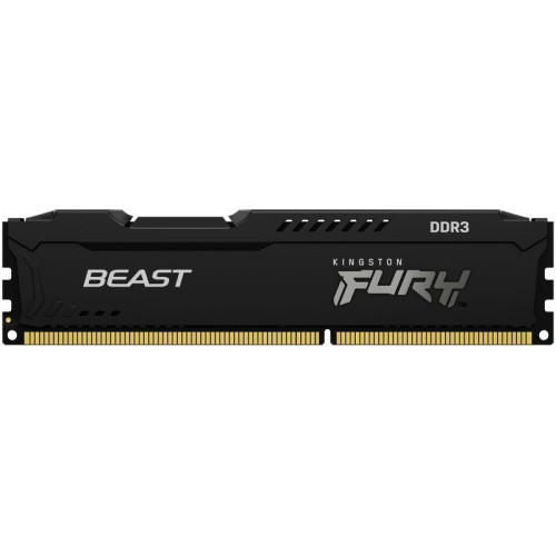 Память оперативная KF316C10BB/4 4GB 1600MHz DDR3 CL10 DIMM FURY Beast Black KINGSTON 1000632723