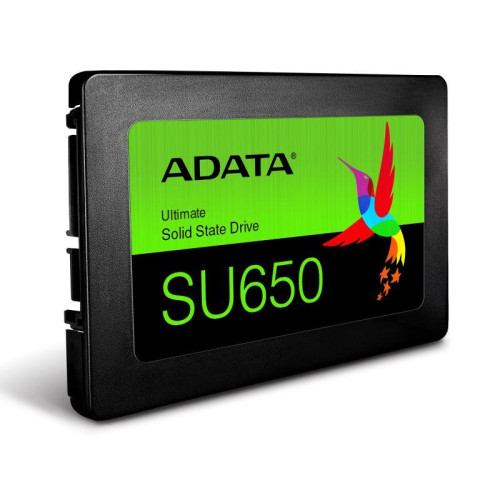 Накопитель твердотельный ASU650SS-960GT-R 960GB SSD SU650 TLC 2.5дюйм SATAIII 3D NAND SLC cach / without 2.5 to 3.5 brackets / blister ADATA 1000520582