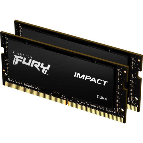 Память оперативная KF426S16IBK2/64 64GB 2666MHz DDR4 CL16 SODIMM (Kit of 2) FURY Impact KINGSTON 1000632901