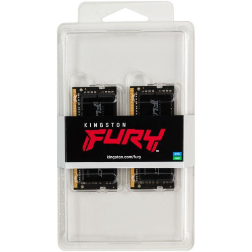 Память оперативная KF426S16IBK2/64 64GB 2666MHz DDR4 CL16 SODIMM (Kit of 2) FURY Impact KINGSTON 1000632901