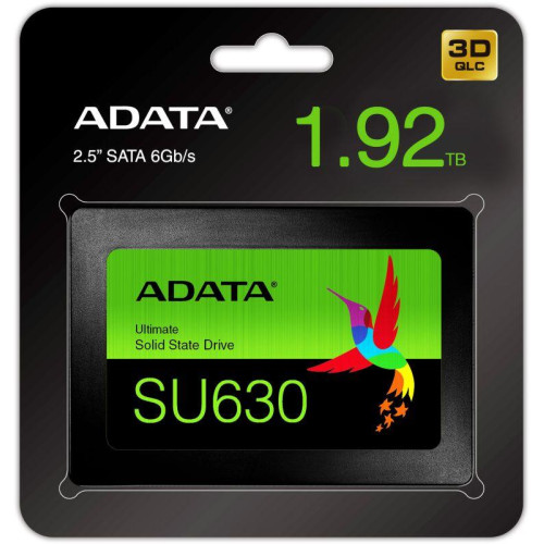 Накопитель твердотельный ASU630SS-1T92Q-R SU630 SSD 1.92TB 3D QLC 2.5дюйм SATAIII R520/W450 TBW 400 ADATA 1000588146