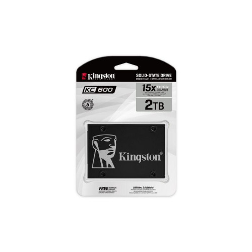 Накопитель твердотельный SKC600/2048G 2048GB SSDNow KC600 SATA 3 2.5 (7мм height) 3D TLC KINGSTON 1000559437