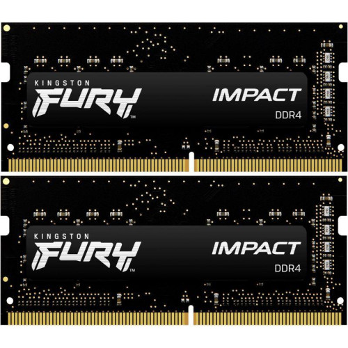 Память оперативная KF426S15IBK2/16 16GB 2666MHz DDR4 CL15 SODIMM (Kit of 2) FURY Impact KINGSTON 1000632889