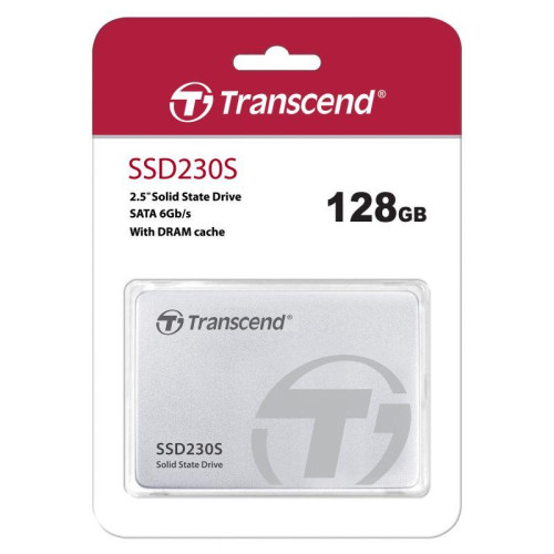 Накопитель твердотельный TS128GSSD230S 128GB SSD 2.5дюйм SATA III 6Gb/s SSD230 3D NAND Transcend 1000416245