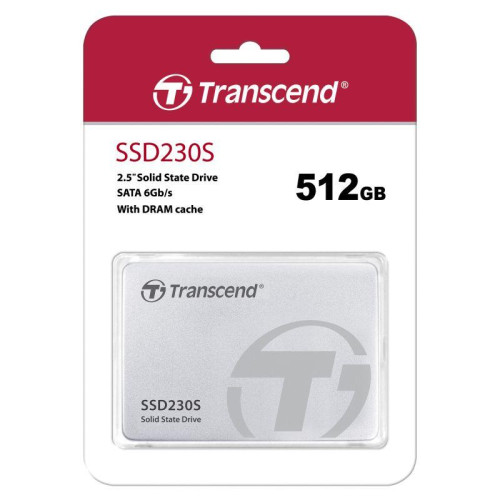 Накопитель твердотельный TS512GSSD230S 512GB SSD 2.5дюйм SATA III 6Gb/s SSD230 3D NAND Transcend 1000424040