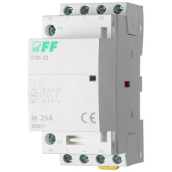 Контактор ST25-22 (2NO+2NC 4Вт 2 модуля монтаж на DIN-рейке 230В AC 25А IP20) F&F EA13.001.009