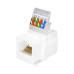 Модуль Keystone Jack RJ45 (8P8C) UTP кат.5E без инструмента бел. SUPRLAN 10-0312