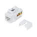 Вставка Keystone Jack RJ45 кат.5E KJ-RJ45-Cat.5e-90 заделка тип 110 бел. Cabeus 7008c