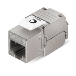 Вставка Keystone Jack RJ45 (8P8C) 180град. кат.6 экранир. без инструмента Toolless Cabeus 7966c