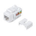 Вставка Keystone Jack RJ45 кат.6 KJ-RJ45-Cat.6-90 заделка тип 110 бел. Cabeus 7129c