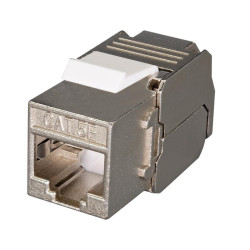 Модуль Keystone Jack RJ45 (8P8C) FTP кат.5E без инструмента 180град. SUPRLAN 10-0328