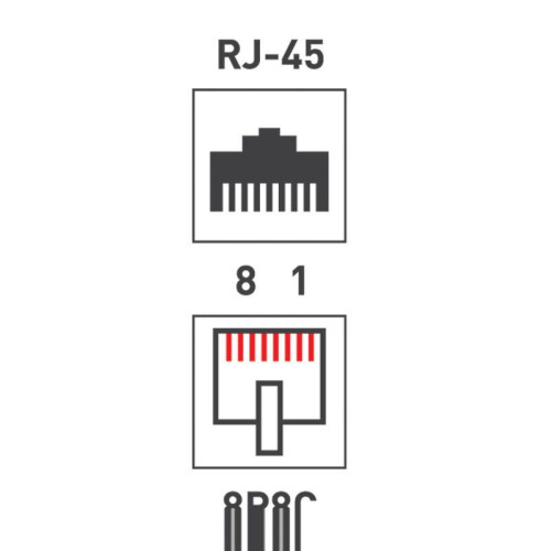 Джек компьютерный RJ45 (8P8C) кат.5E (уп.100шт) PROCONNECT 05-1021-6