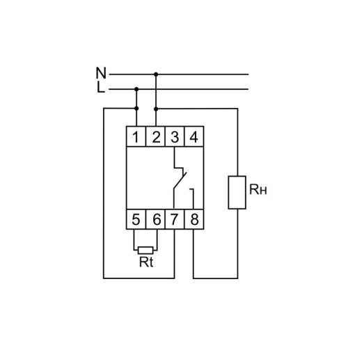 Регулятор температуры RT-823 (от +60 до +95 град.C; выносной датчик с термоус. проводом; монтаж на DIN-рейке 35мм 50-260В 16А 1P IP20) F&F EA07.001.006