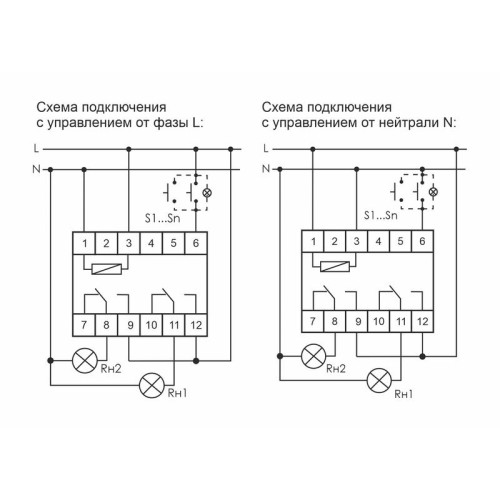 Реле импульсное BIS-419 (4 функции управление двумя нагрузками монтаж на DIN-рейке 230В 16А 2NO/NC IP20) F&F EA01.005.012