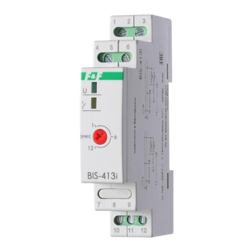 Реле импульсное BIS-413i (установка на DIN-рейку; с встроенным таймером; для нагрузки с больш. пусков. током (160А/20мс)) F&F EA01.005.019