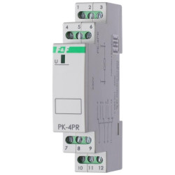 Реле промежуточное PK-4PR/24 (24В AC/DC 1 модуль монтаж на DIN-рейке 4х8А 2NO/NC+2NC IP20) F&F EA06.001.030