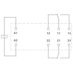 Реле одиночное REL-MR- 24DC/21-21 Phoenix Contact 2961192