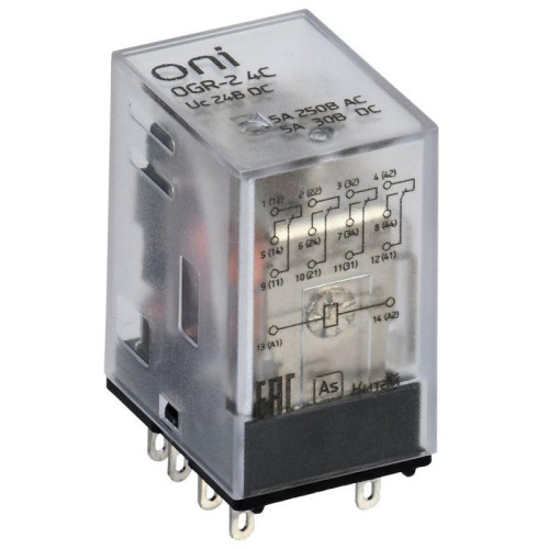 Реле общего назначения OGR-2 4C 24В DC ONI OGR-2-4C-DC24V