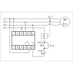 Реле контроля и наличия фаз CZF-311 (3х400/230+N 8А 1Р IP20 регул. порога откл.) F&F EA04.001.006