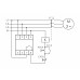 Реле контроля наличия; асимметрии и чередования фаз CKF-B (монтаж на DIN-рейке 35мм; задержка отключения 3-5с; 3х400/230В+N 2А 1Z) F&F EA04.002.002