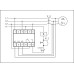 Реле контроля наличия фаз и состояния контактора CKF-2BT (контроль чередования; слипания фаз; регулировка задержки отключ. и порога асимметрии; контроль нижн. и верх. порогов напряжения; 1 модуль; монтаж на DIN-рейке) F&F EA04.003.005