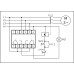 Реле контроля и наличия фаз CZF-331 (монтаж на DIN-рейке 35мм; регулировка порога отключения; 3х400/230+N 2х8А 2P IP20) F&F EA04.001.008