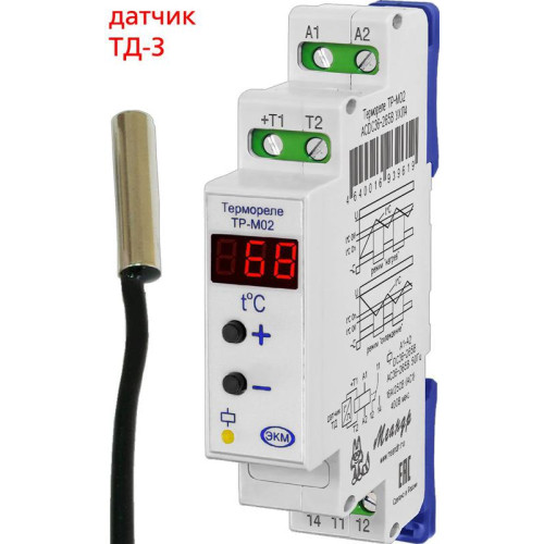 Реле температурное ТР-М02 ACDC10-30B УХЛ4 с ТД-3 (спец.) Меандр A8302-16934052