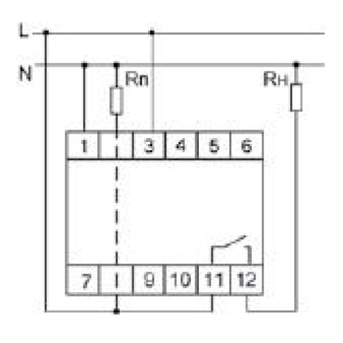 Реле тока PR-615 (4-30А сквозной канал монтаж на DIN-рейке 35мм 230В AC 16А 1НО IP20) F&F EA03.003.006