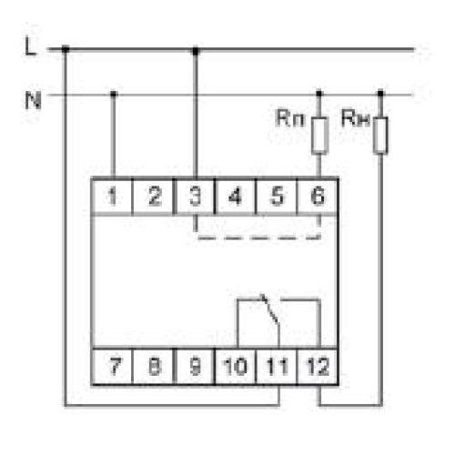 Реле тока РR-612 (2-15А монтаж на DIN-рейке 35мм 230В AC 16А 1перекл IP20) F&F EA03.003.003