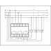 Реле напряжения CP-733 (трехфазное; контроль нижнего (150-210В) и верхнего (240-270В) порога напряжения; отдельный контакт на каждую фазу; монтаж на DIN-рейке 35мм 3х400/230 N 3х8А 3х1Z IP20) F&F EA04.009.006