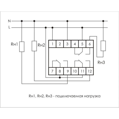 Реле многофункциональное PCU-530 (1 модуль; монтаж на DIN-рейке 100-264В AC/DC 3х8А 3NO/NC IP20) F&F EA02.001.025